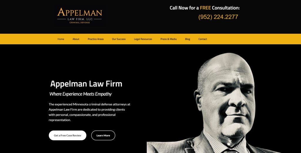 Appelman Law Firm website design